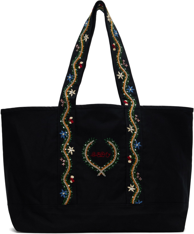 Photo: Bode Black Alpineflower Tote