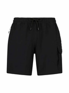 MC2 Saint Barth Man Comfort And Stretch Black Swim Shorts