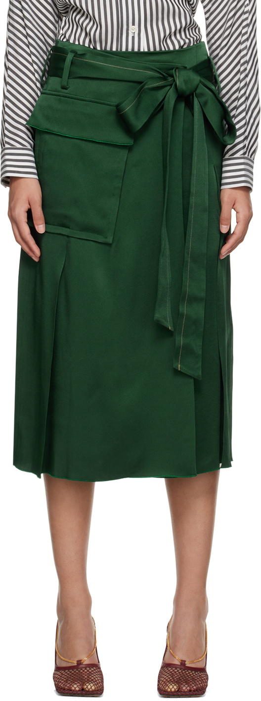 スカート VICTORIA BECKHAM Woman Skirt Green 1225WSK006306B 9367 20240325_VB_973_0a49de5b-5aff-