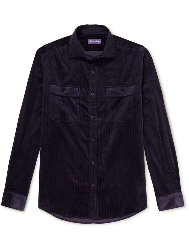 Photo: Ralph Lauren Purple label - Cotton-Corduroy Shirt - Purple