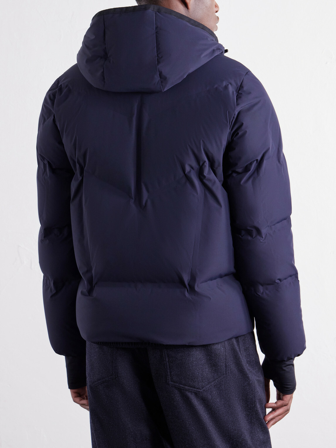 Moncler Grenoble - Angren Hooded Quilted Poplin Down Ski Jacket - Blue