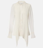 Nina Ricci Scarf-detail silk blouse
