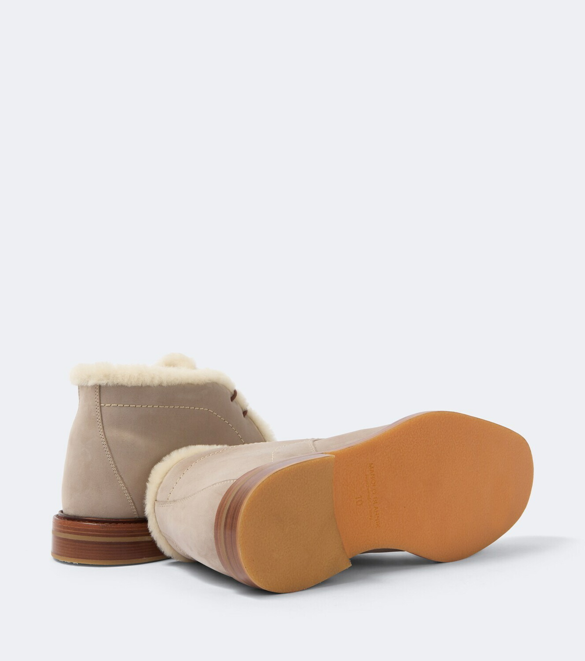 Manolo Blahnik Keswick shearling-lined leather desert boots