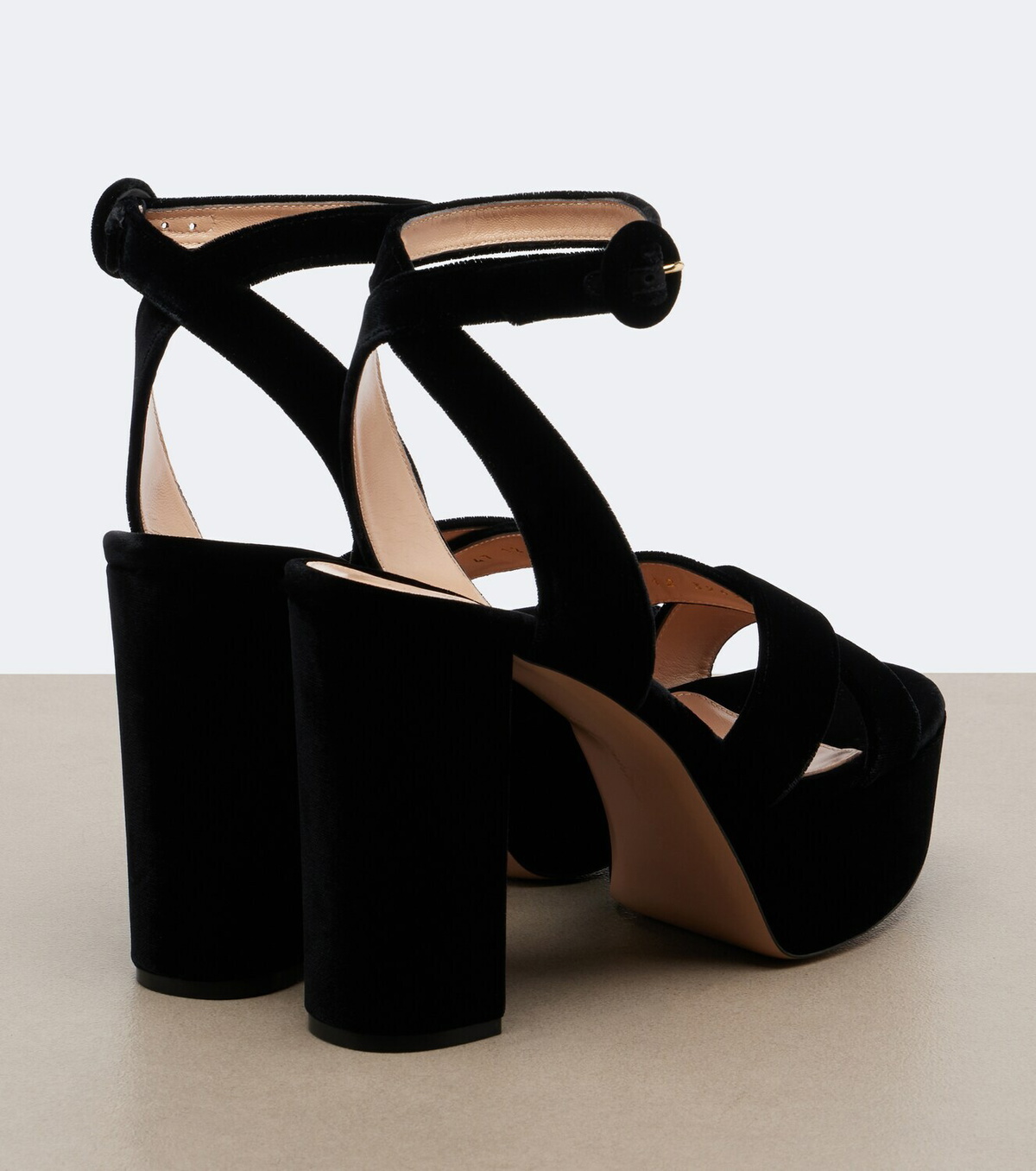 Gianvito Rossi Sabrina velvet platform sandals