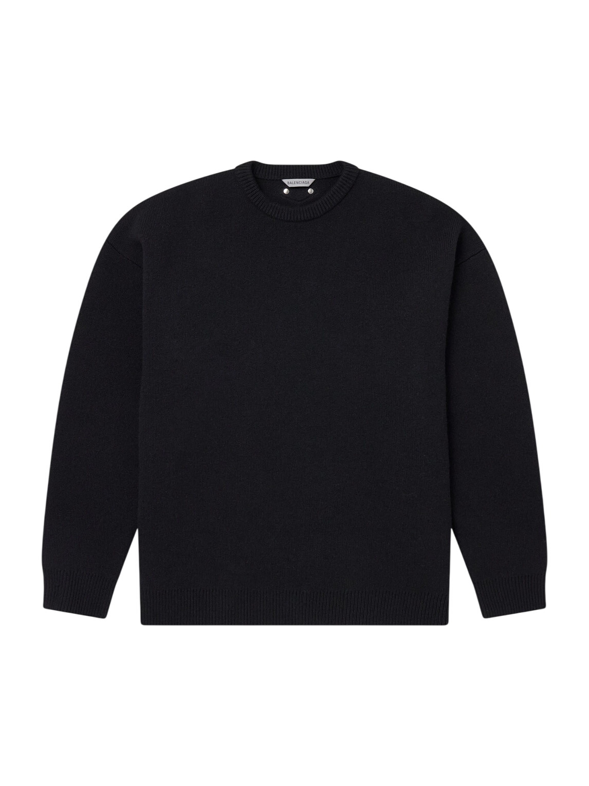 Balenciaga - Logo-Jacquard Cotton-Blend Sweater - Black Balenciaga