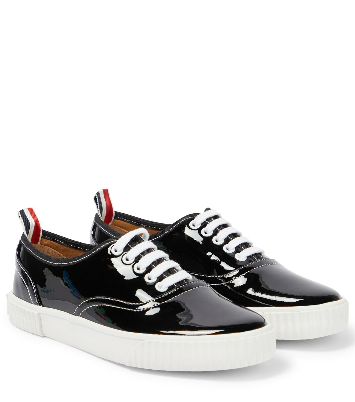 Thom Browne - Heritage patent leather sneakers