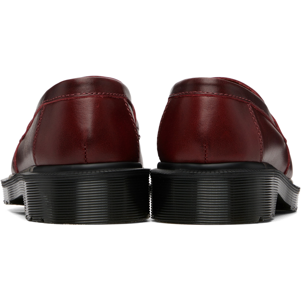 Dr. Martens Burgundy Delapre 'Made In England' Classic Loafers