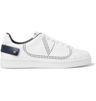 Valentino - Valentino Garavani Backnet Perforated Leather Sneakers - White