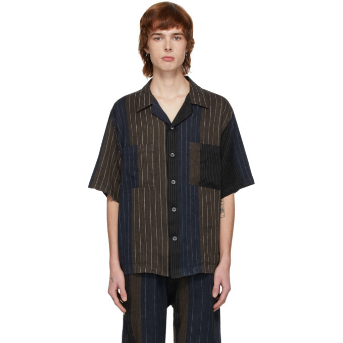 Photo: Barena Navy and Brown Striped Shirt