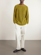 BODE - Merton Cotton and Wool-Blend Sweater - Green