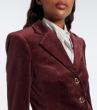 Veronica Beard Raelynn cotton-blend velvet blazer