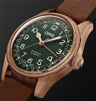 Oris - Big Crown Pointer Date Automatic 40mm Bronze and Leather Watch - Green