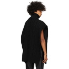 Telfar Black Wrap Sweater