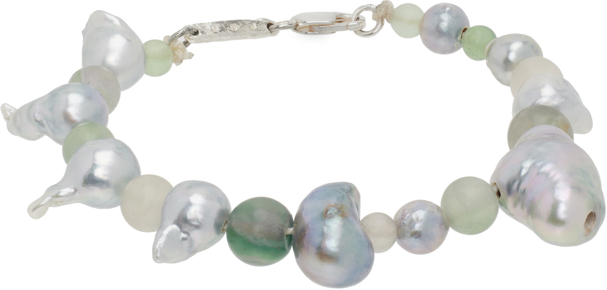 Pearls Before Swine Blue & Green Baroque Bracelet