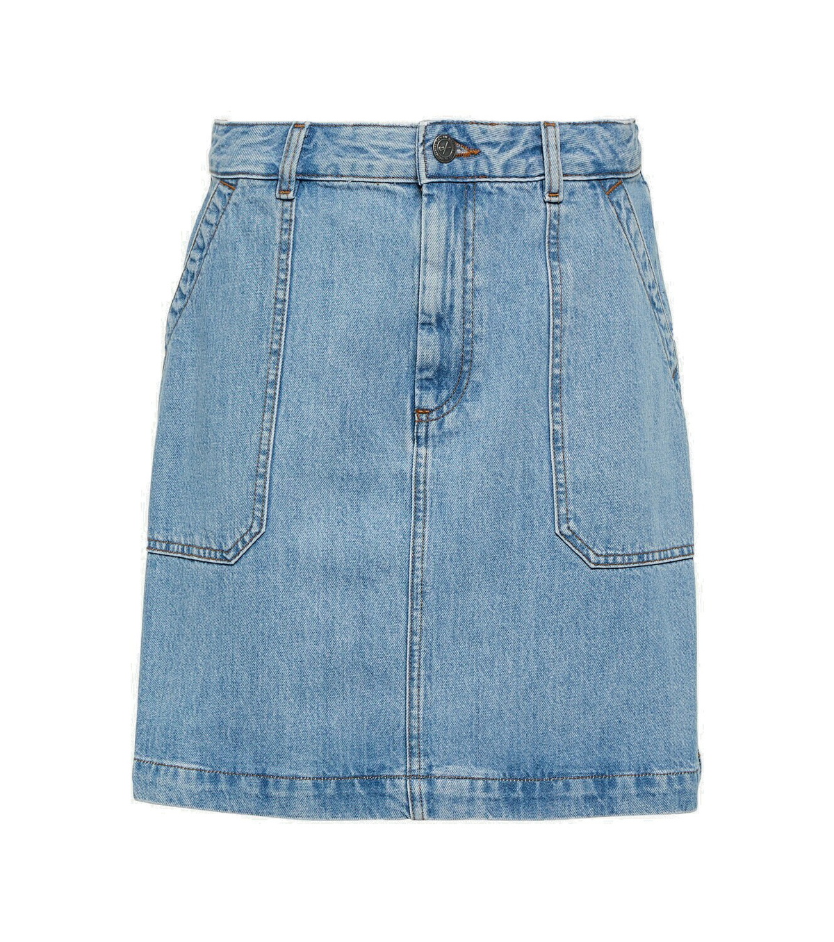 ミニスカート A.P.C. Women's Polar Denim Skirt COFDIF06367-IAL COGZU-F06094IAL_01_3b67b01d-