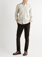 Purdey - Checked Cotton-Flannel Shirt - Neutrals