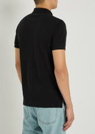 Tom Ford Logo-embroidered Piqué Polo Shirt Black