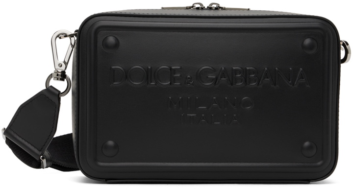 Photo: Dolce & Gabbana Black Raised Logo Bag