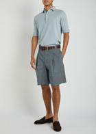 Givenchy Checked Cotton Shorts White