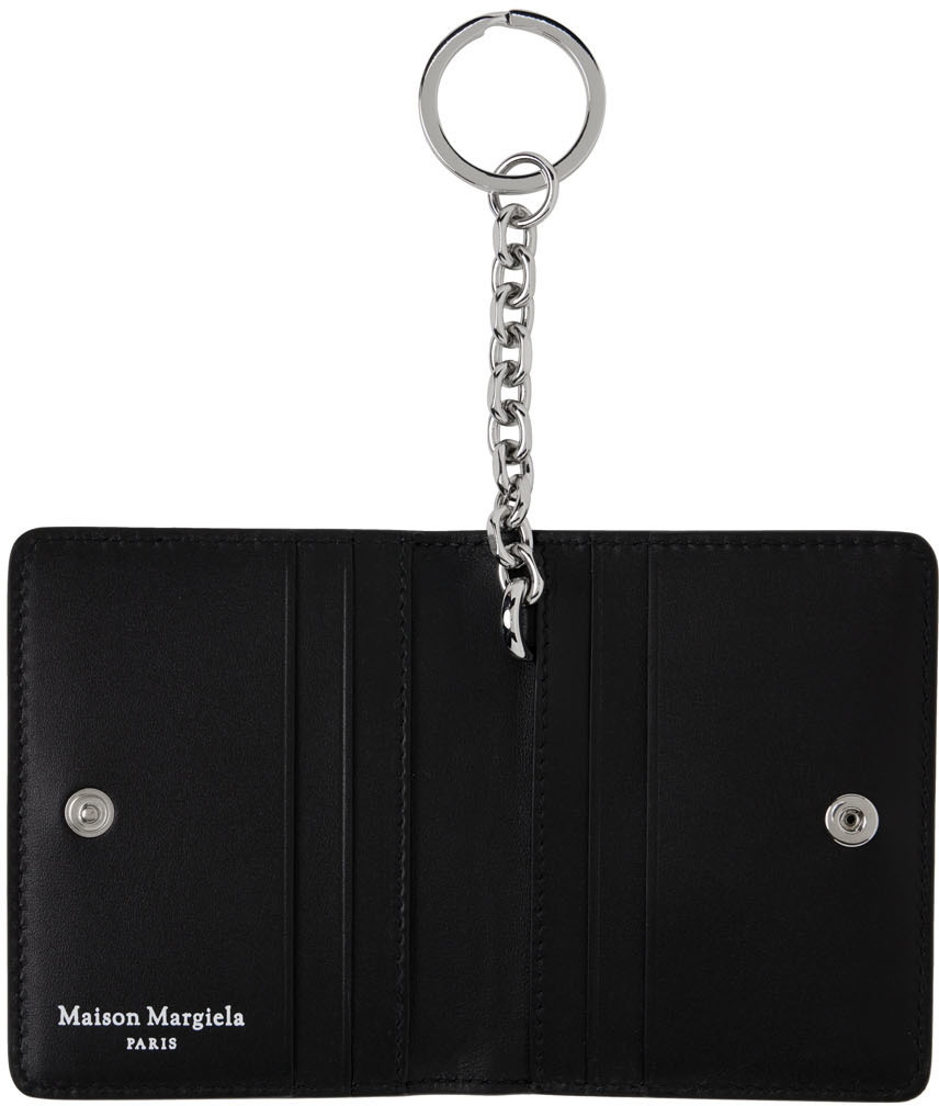 Upcycled Card Holder/Key Chain Solid Black