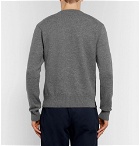 AMI - Panelled Merino Wool Sweater - Men - Gray