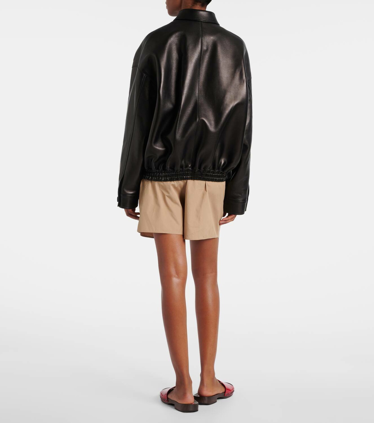 Miu Miu Logo leather jacket Miu Miu Miu Miu Logo leather jacket Miu Miu