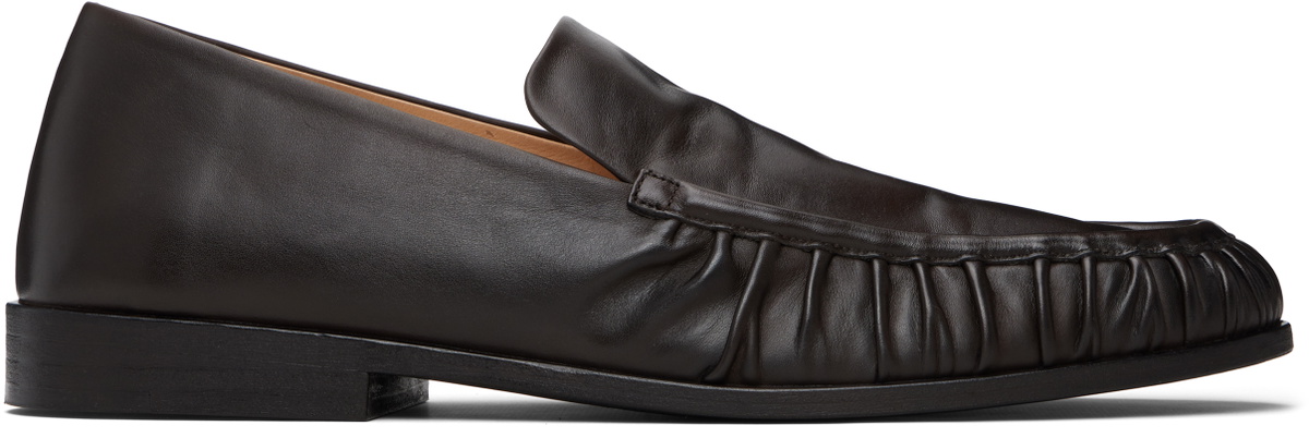 Marsèll Brown Mocassino Leather Loafers