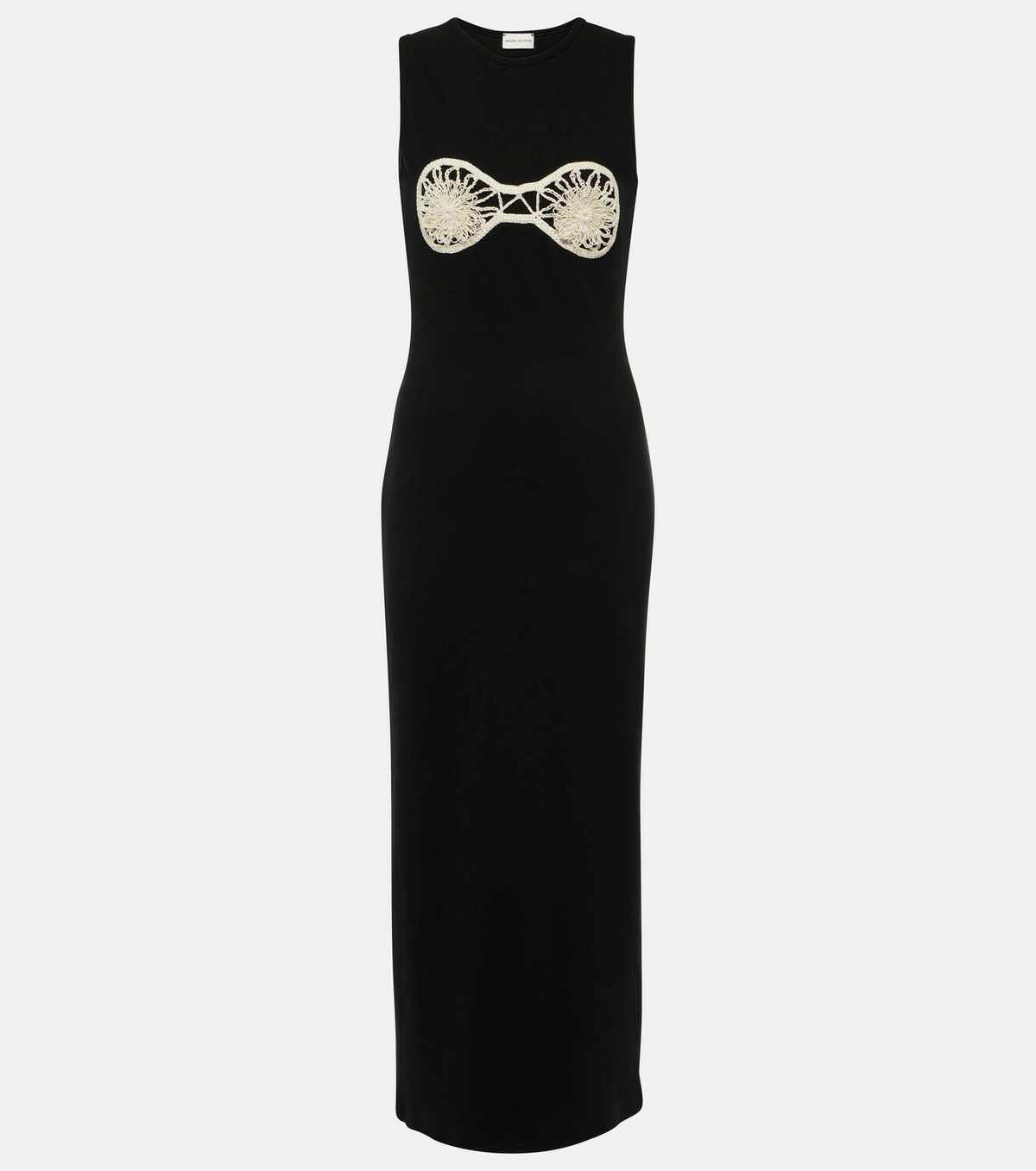 Magda Butrym Crochet trimmed cotton midi dress Magda Butrym