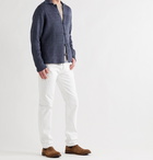 Inis Meáin - Slim-Fit Mélange Linen Cardigan - Blue