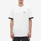 Moncler Men's Sleeve Taping Logo T-Shirt in White