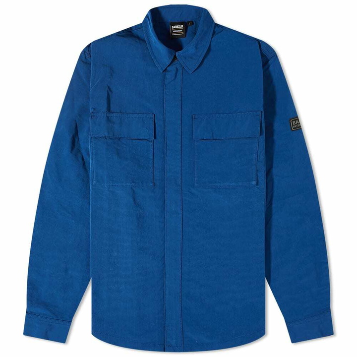 Photo: Barbour Men's International Cylinder Overshirt in Deep Blue