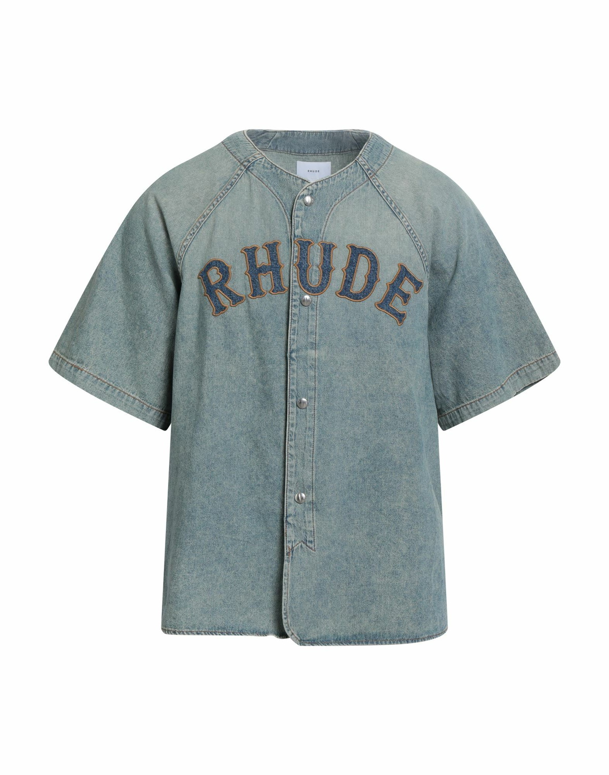 Rhude Mens Denim shirt in Blue