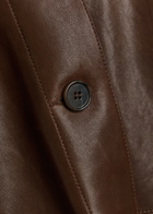 Arma Fem Leather Jacket Dark Brown