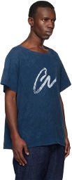 Greg Lauren Blue 'GL' T-Shirt