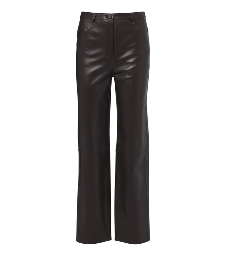 Photo: Loulou de Saison Cobe leather straight pants
