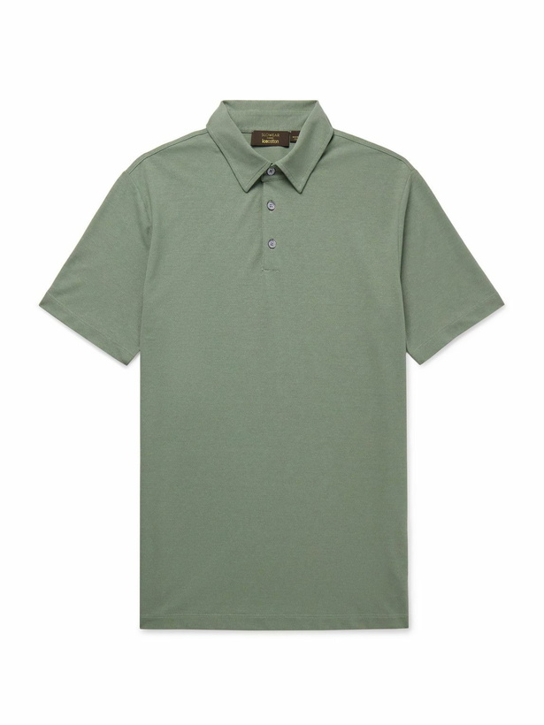 Photo: Incotex - Zanone Slim-Fit IceCotton Polo Shirt - Green