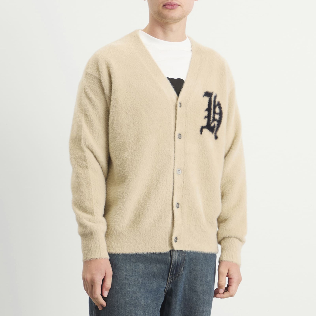 Heresy Men's H' Cardigan in Putty