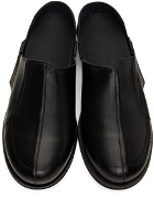 A-COLD-WALL* Black Leather Geometric Loafers