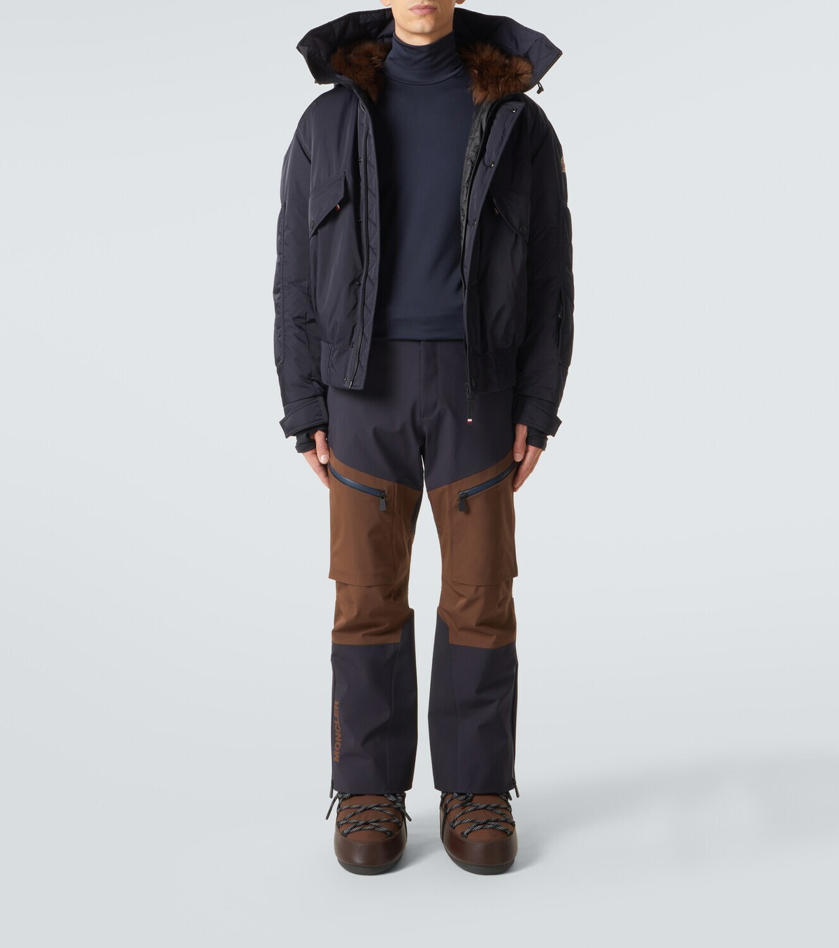 Moncler Grenoble Logo fleece ski top