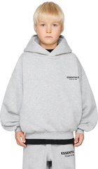 Fear of God ESSENTIALS Kids Gray Fleece Hoodie