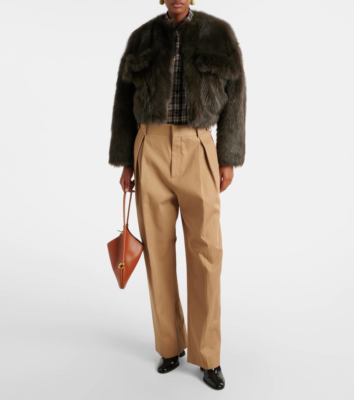 Bottega Veneta Cropped shearling jacket Bottega Veneta