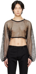 Nicolas Andreas Taralis Black Open Sweater