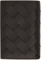 Bottega Veneta Black Calfskin Card Holder