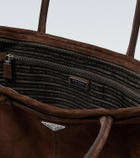 Prada Prada Bonnie suede tote bag