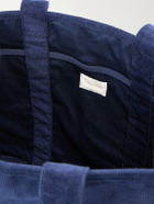 Aimé Leon Dore - Logo-Embroidered Cotton-Corduroy Tote - Blue