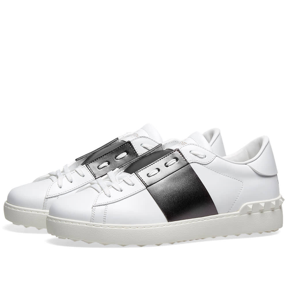 Valentino Metallic Open Low Top Sneaker Valentino