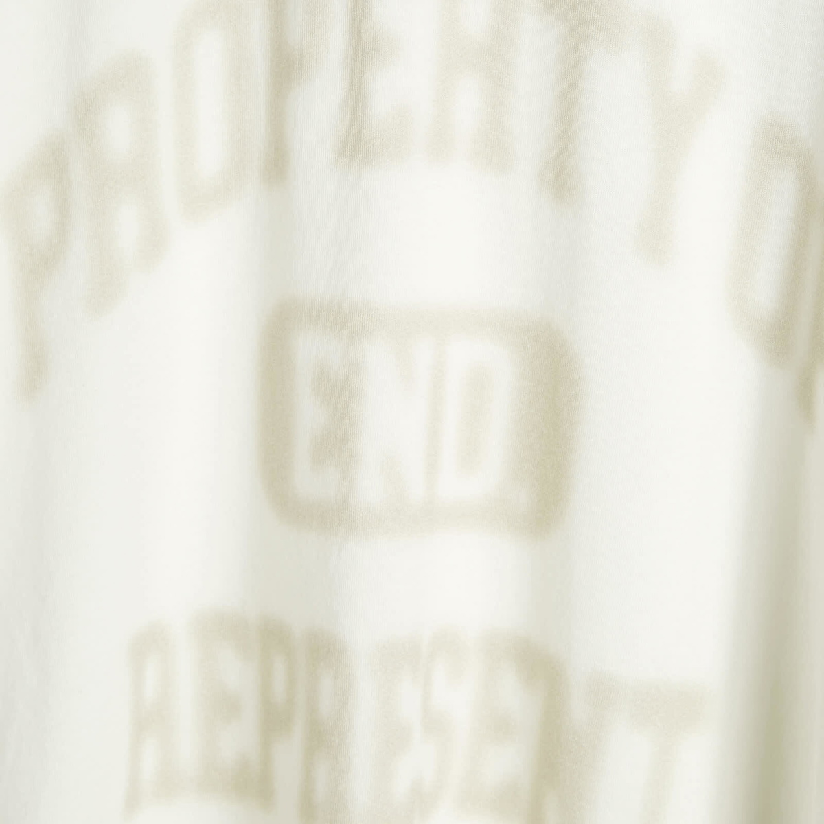END. x Represent Property Of T-Shirt in Flat White