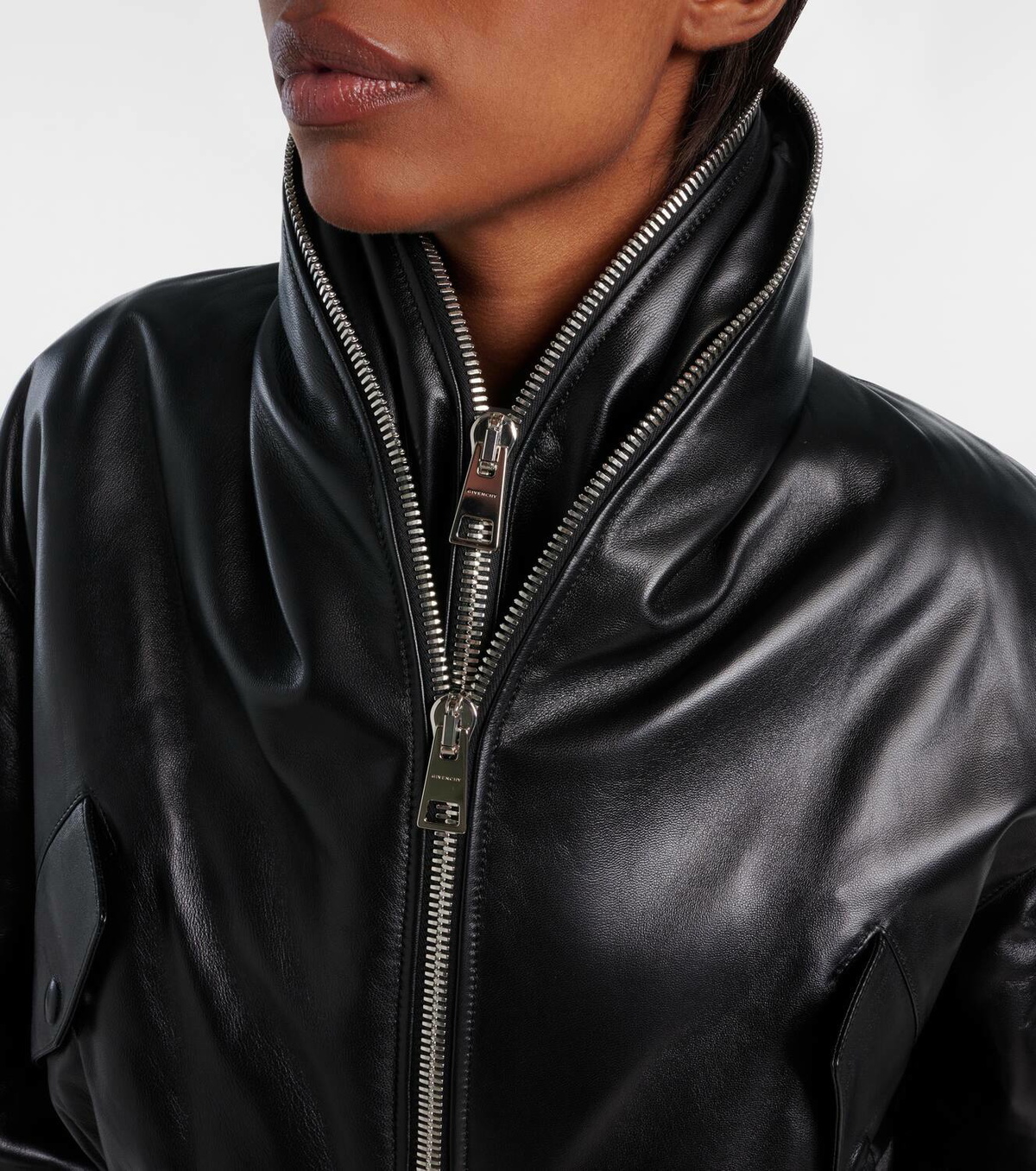 Givenchy Leather bomber jacket