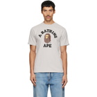 BAPE Gray College T-shirt