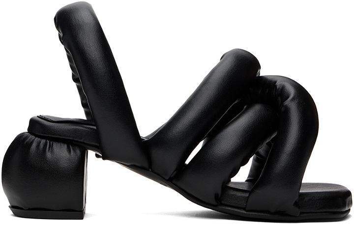 Photo: YUME YUME Black Sausage Heeled Sandals